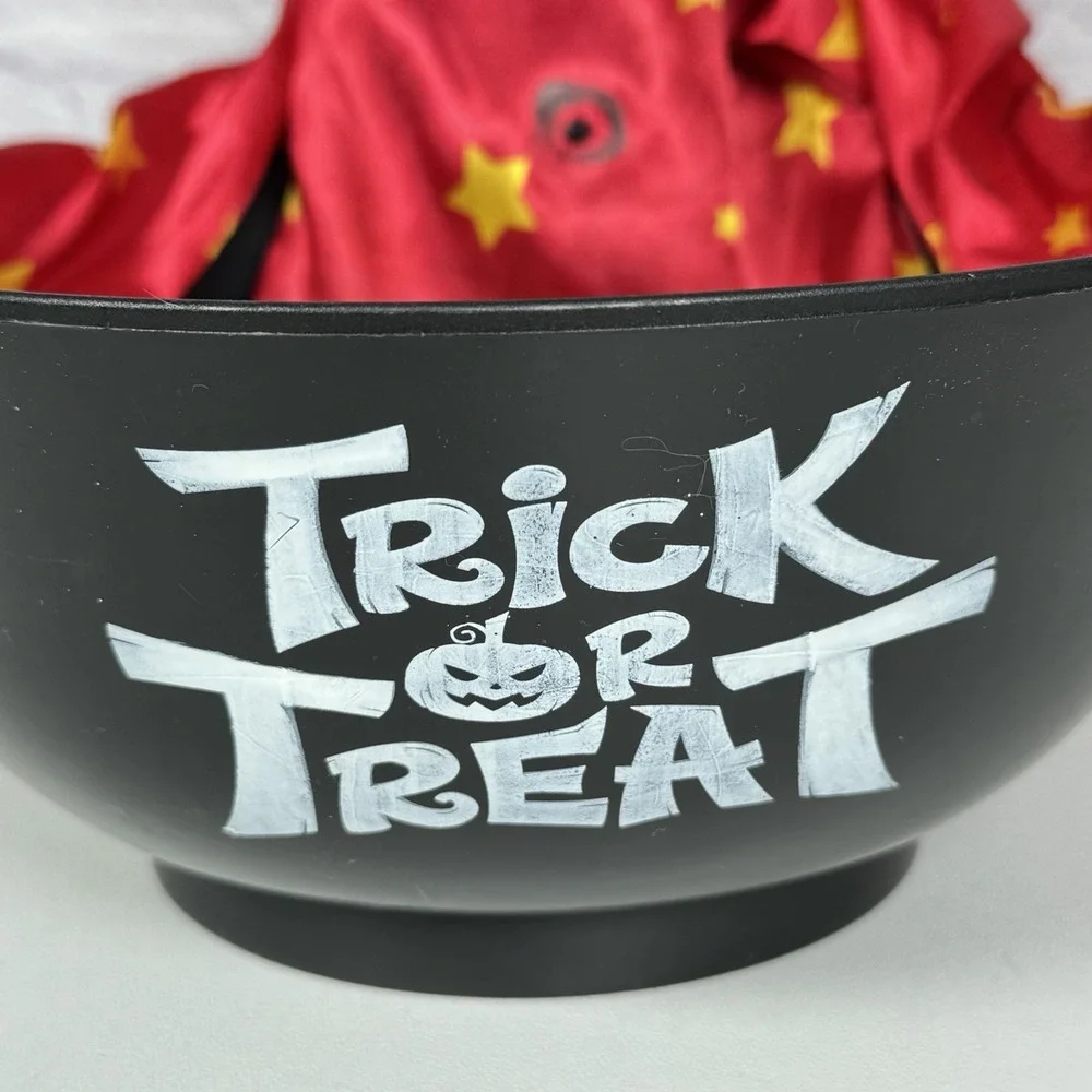 RARE Skeleton Clown Animated Lighted Candy Bowl Halloween Trick or Treat VIDEO